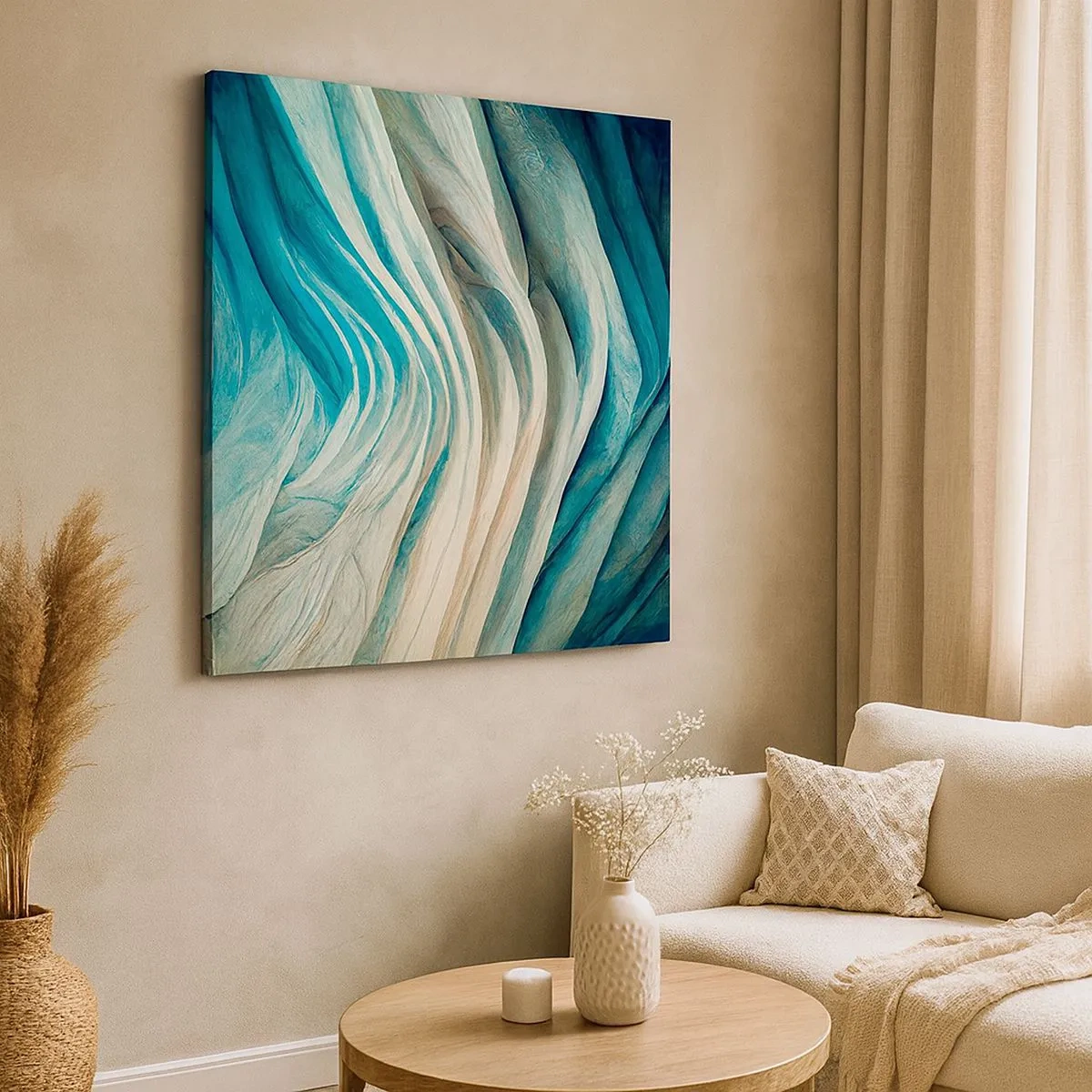 Canvas picture - Blue Insatiability - 30x30 cm