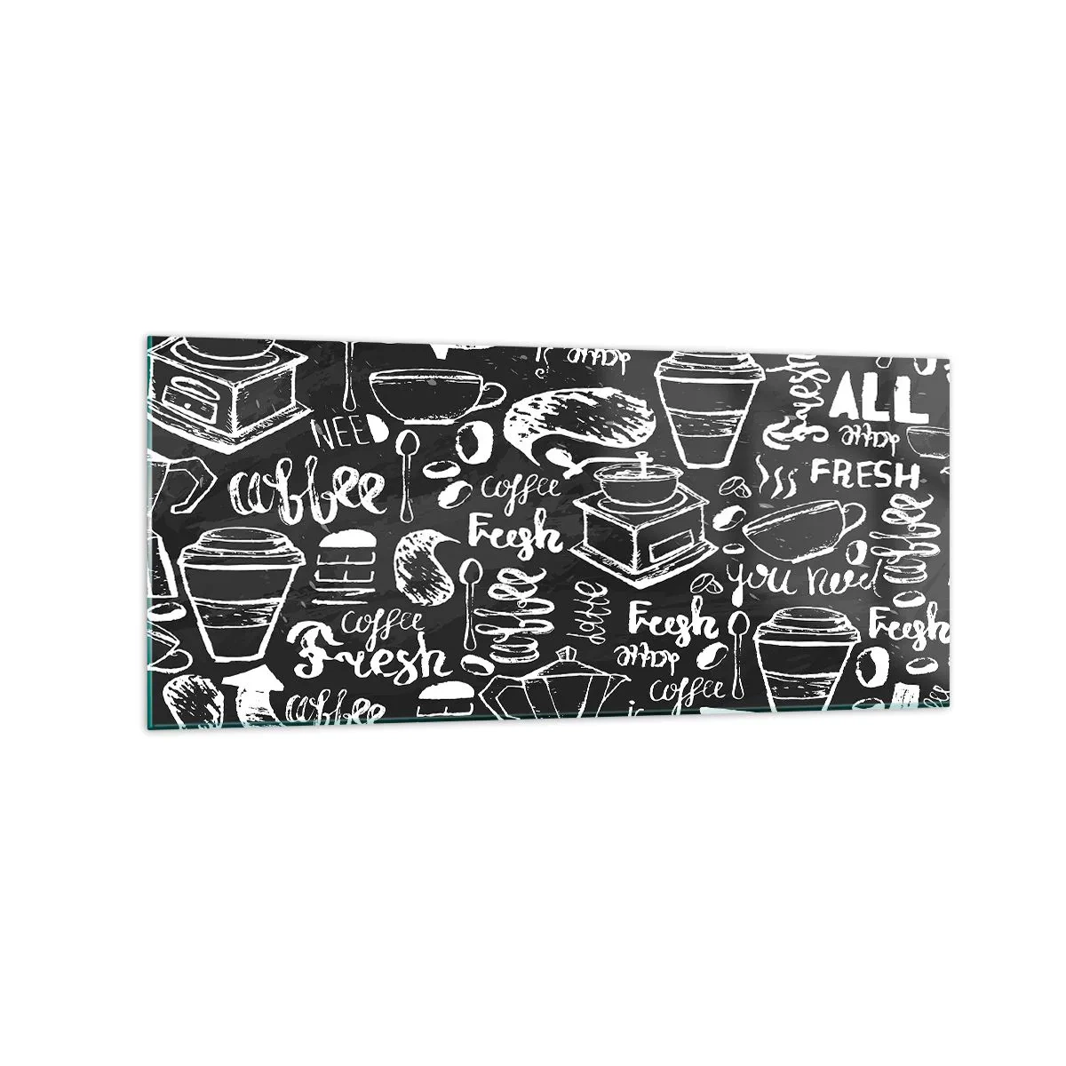 Glass picture - All You Need Is… - 120x50 cm