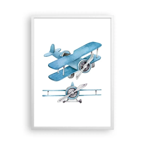 Poster in white frmae - Born Winner - 50x70 cm