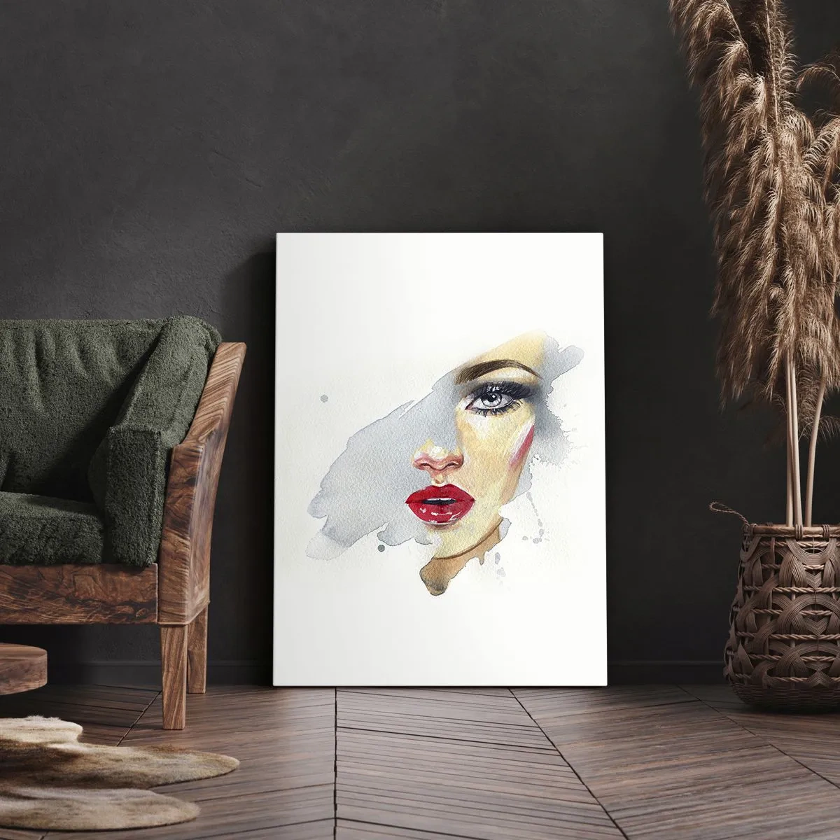 Canvas picture - Reflection in a Waterdrop - 70x100 cm