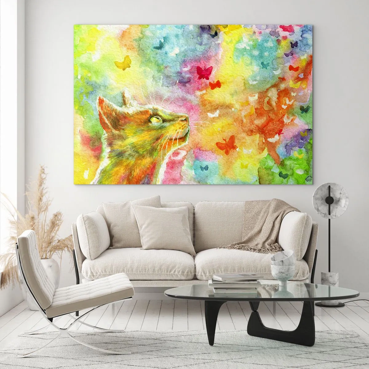 Glass picture - Cat's Dream - 120x80 cm