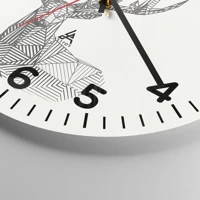 Clock face with numbers