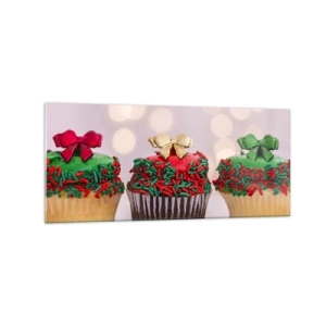 Glass picture - Cakes with a Bow - 120x50 cm