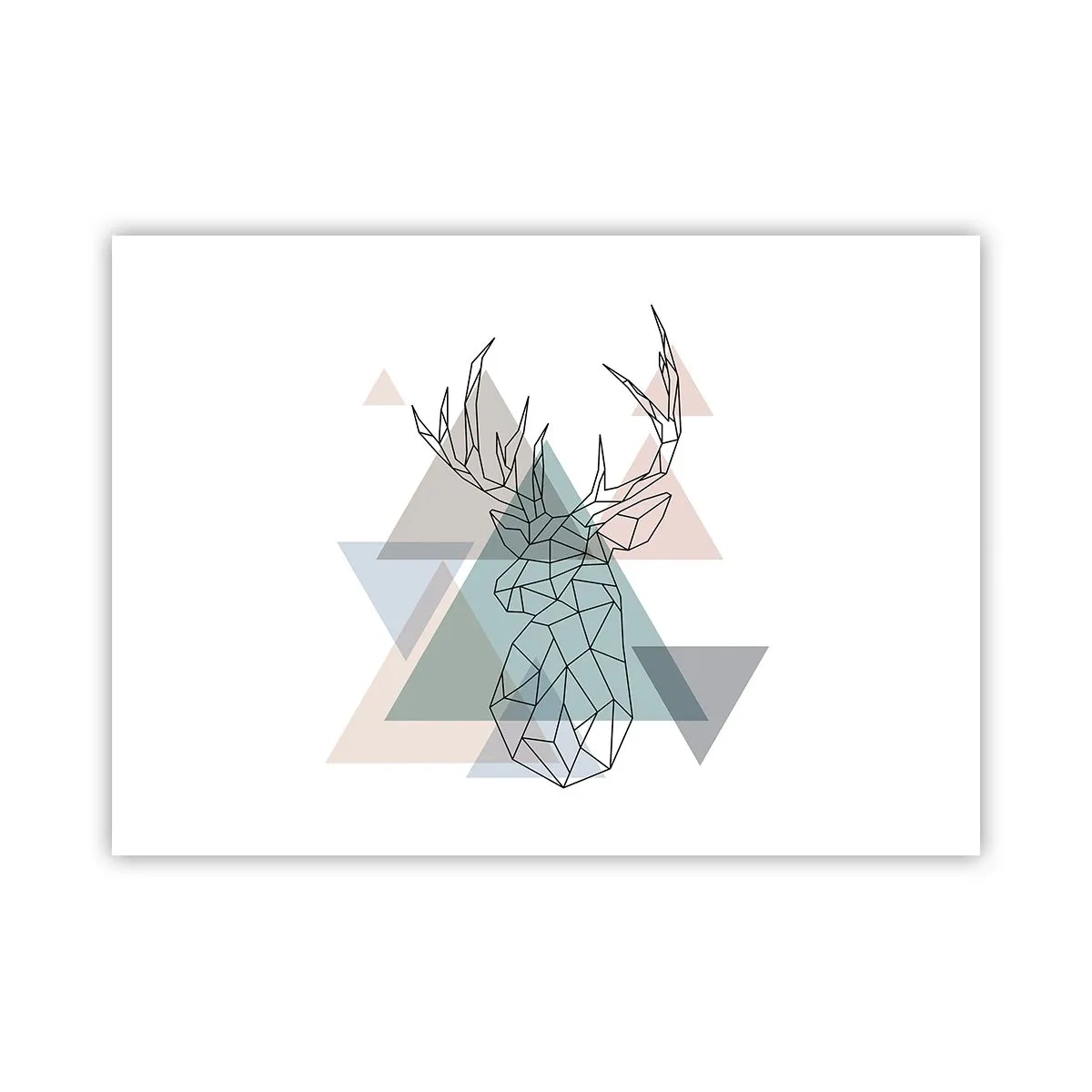 Poster - In a Geometrical Forest - 70x50 cm