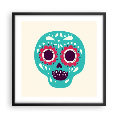 Poster in black frame - Life - Fun Until You Die - 50x50 cm