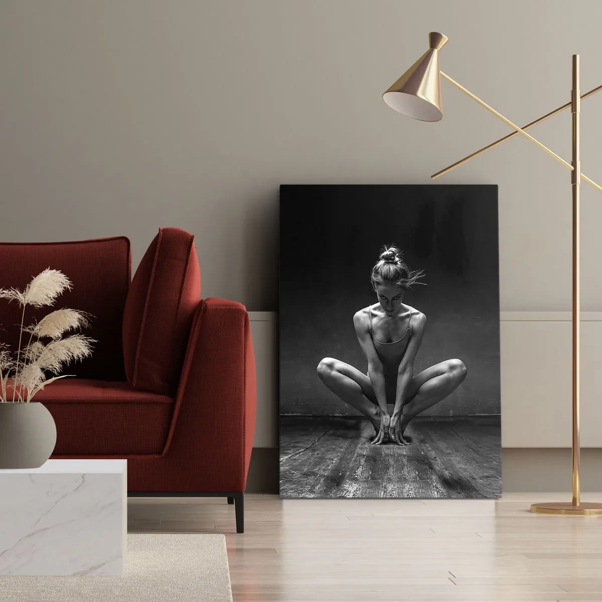 Canvas picture - Concentration of Dancing Energy - 45x80 cm