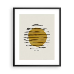 Poster in black frame - Abstract Shivering from Heat - 40x50 cm
