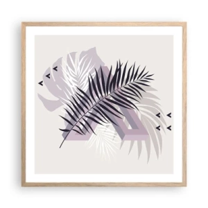 Poster in light oak frame - Shadow of a Shadow - 60x60 cm