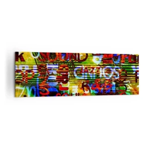 Canvas picture - All Colours of Sound - 160x50 cm