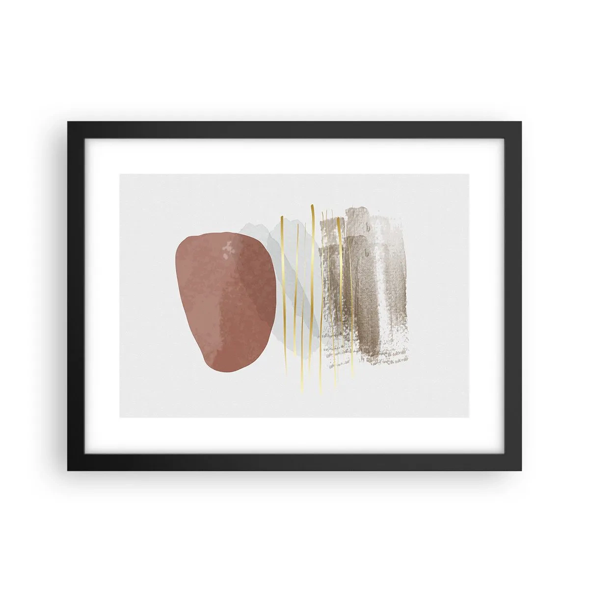 Poster in black frame - Abstract Colonnade - 40x30 cm
