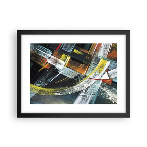 Poster in black frame - Energy of Movement - 40x30 cm
