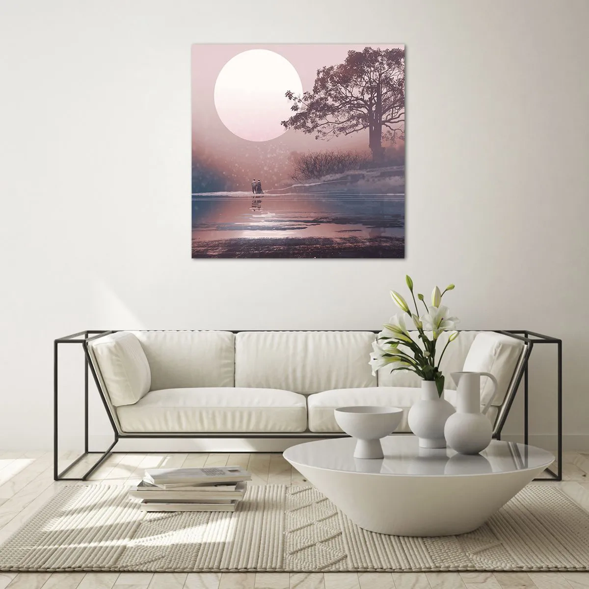 Glass picture - Night Quirks - 40x40 cm