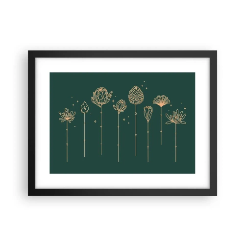 Poster in black frame - The Herb Family - 40x30 cm