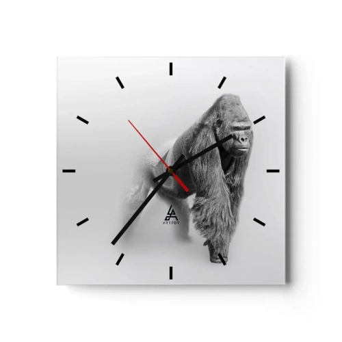 Wall clock - Clock on glass - Certain of Its Strength - 40x40 cm