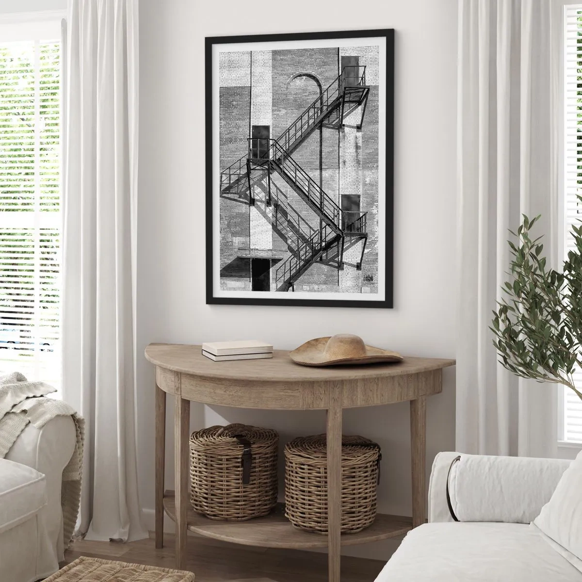 Poster in black frame - Industrial Style - 40x50 cm