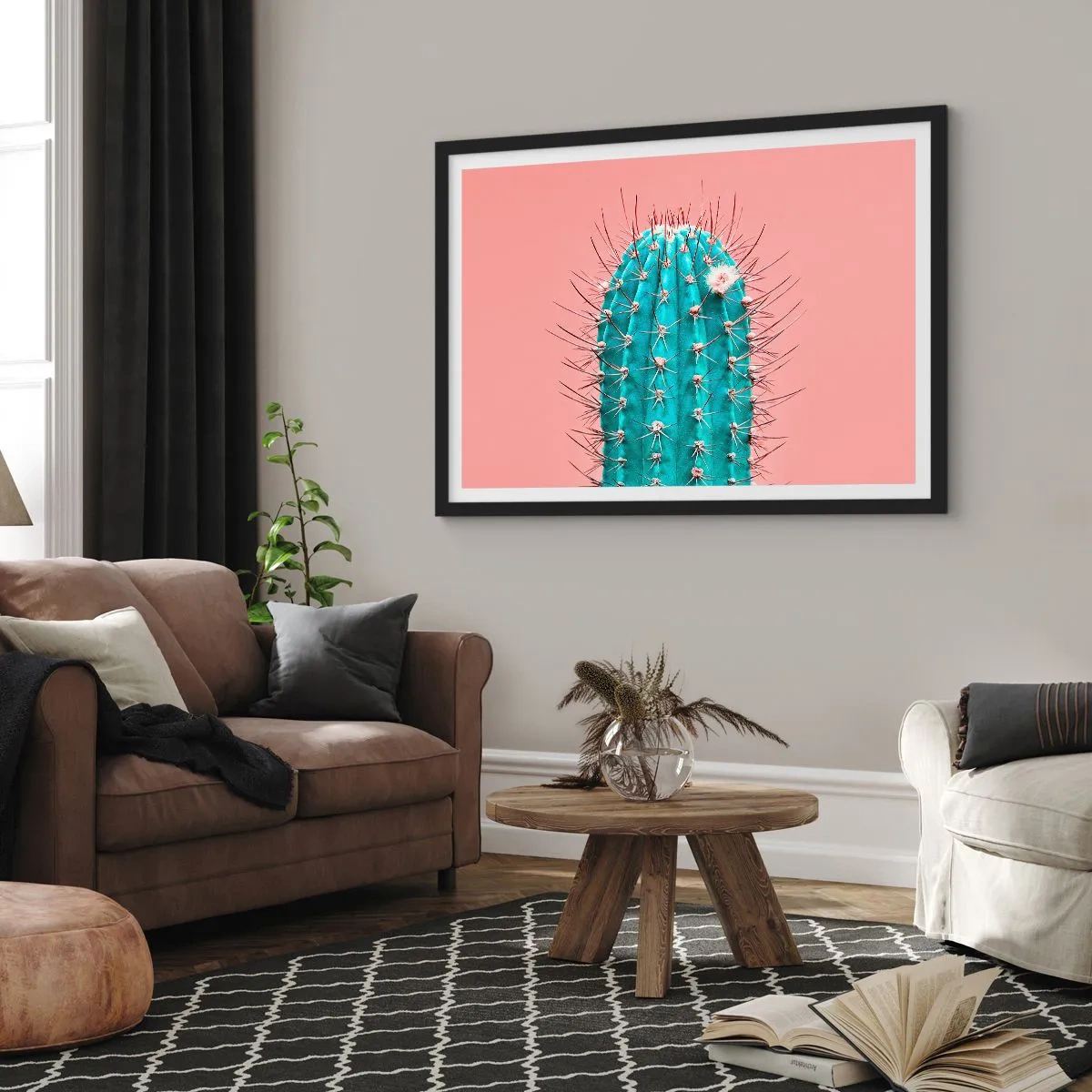 Poster in black frame - Just Look - 70x50 cm