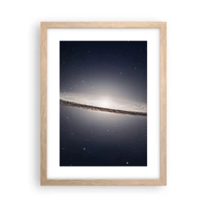 Poster in light oak frame - A Long Time Ago in a Distant Galaxy - 30x40 cm