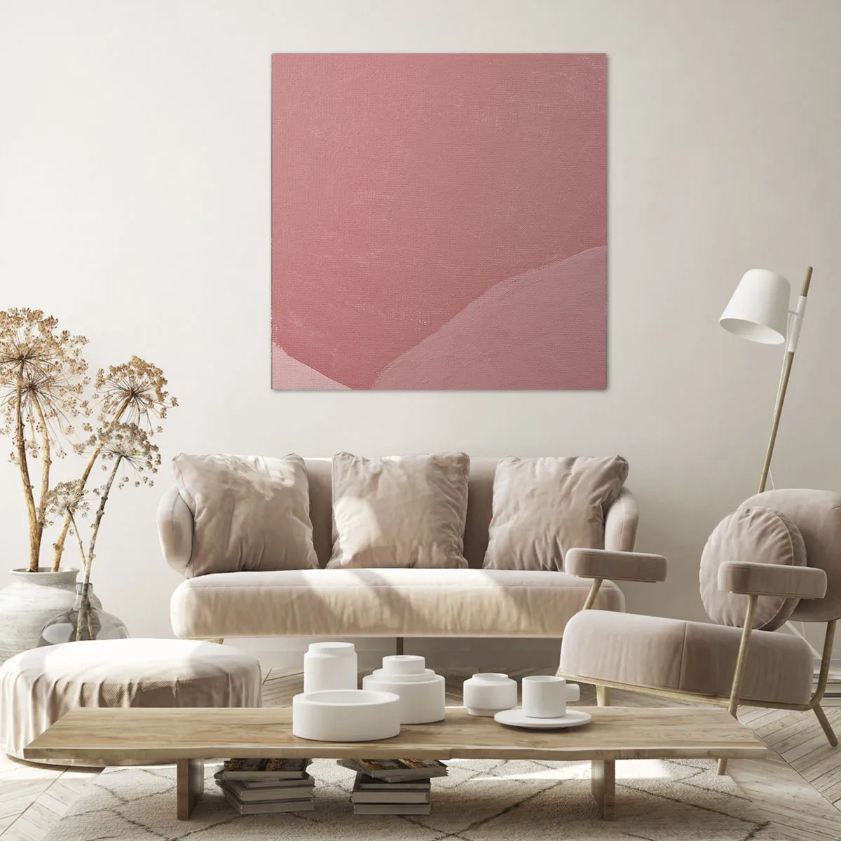 Canvas picture - Organic Composition In Pink - 70x70 cm
