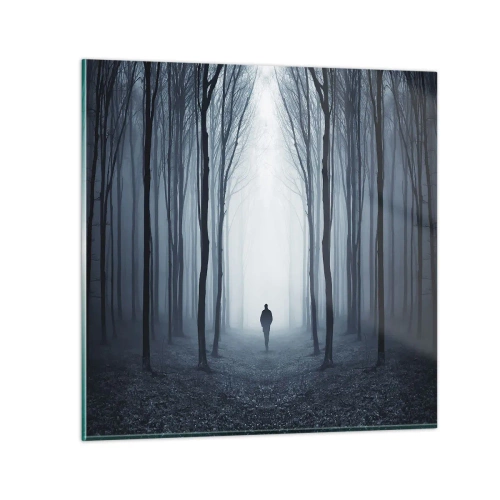 Glass picture - And Everything is Straight and Bright - 60x60 cm