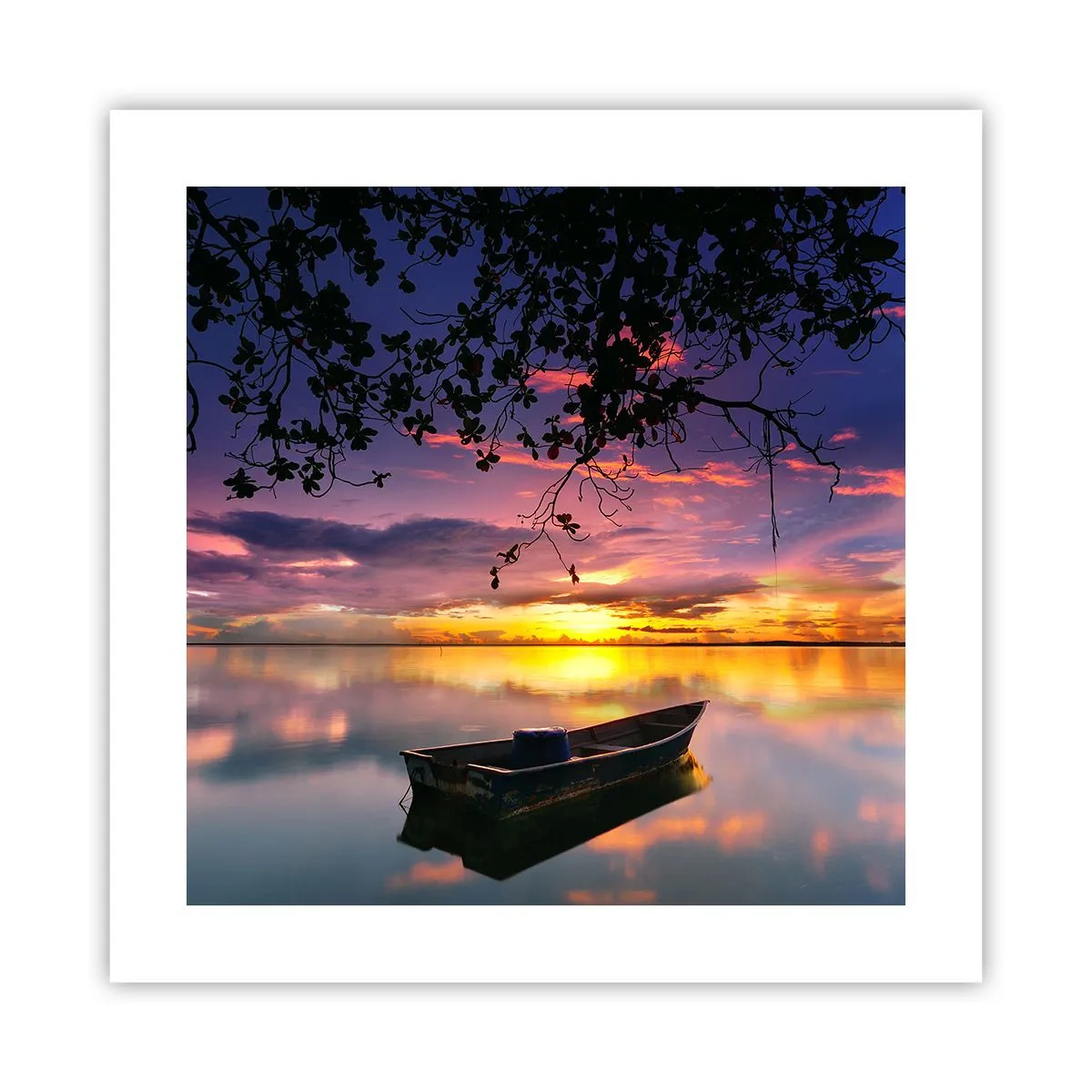 Poster - Serenity of the Lake - 40x40 cm