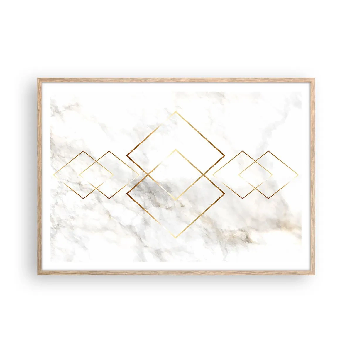 Poster in light oak frame - View over Infinity - 100x70 cm