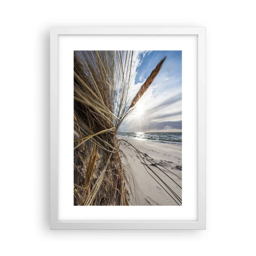 Poster in white frmae - Enounter of the Elements - 30x40 cm