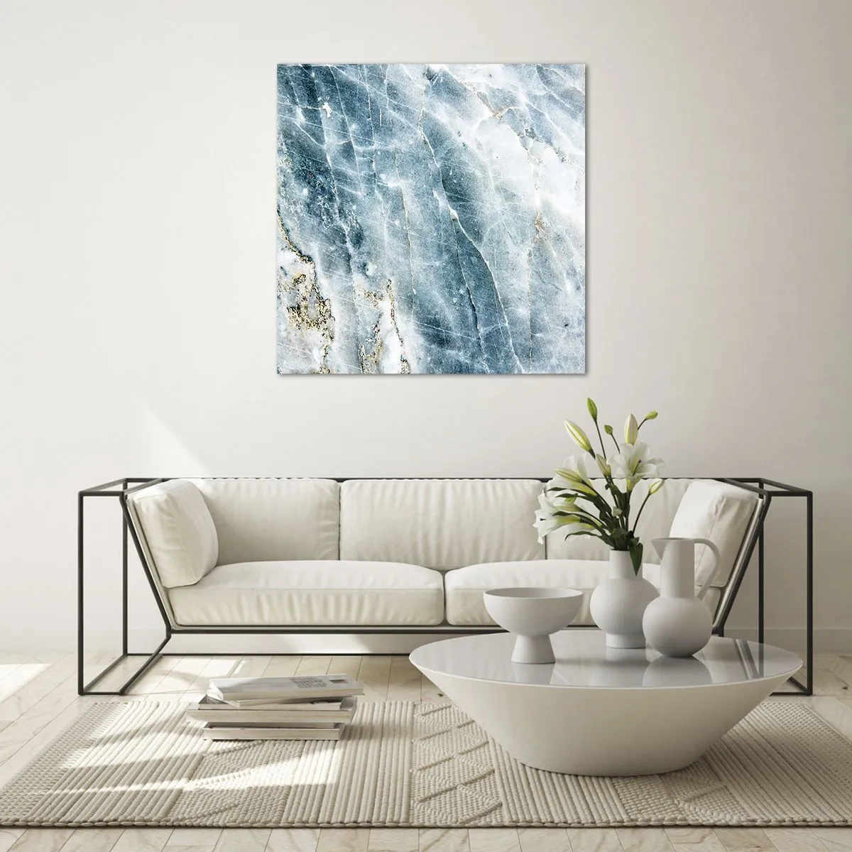 Glass picture - Icy World - 70x70 cm