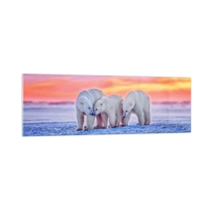 Glass picture - Family Warmth Is Enough - 160x50 cm