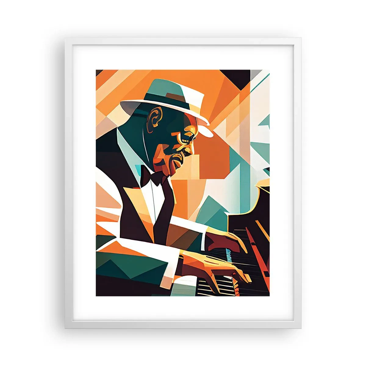 Poster in white frmae - All that Jazz - 40x50 cm