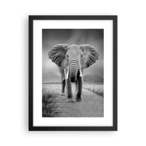 Poster in black frame - Welcoming of the Host - 30x40 cm