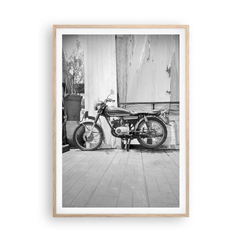 Poster in light oak frame - Classics above All - 70x100 cm