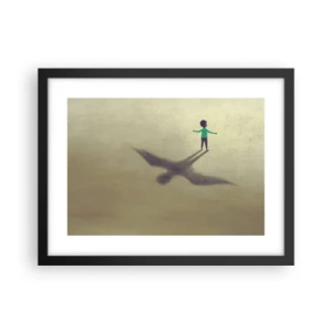 Poster in black frame - Hero of the Future - 40x30 cm