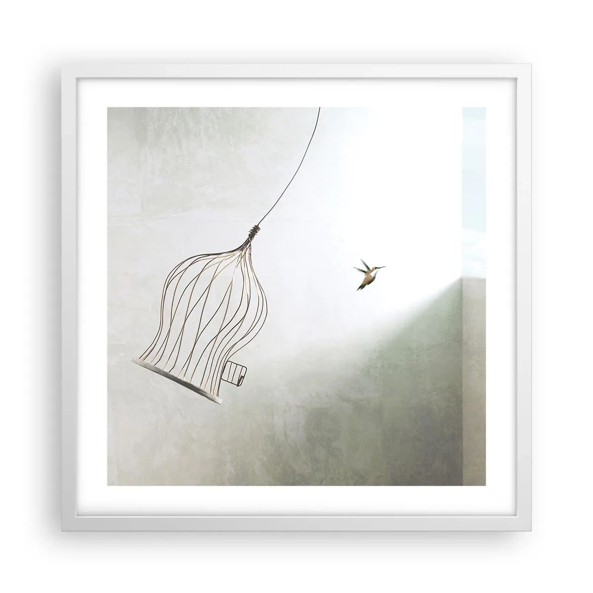 Poster in white frmae - In His Element - 50x50 cm