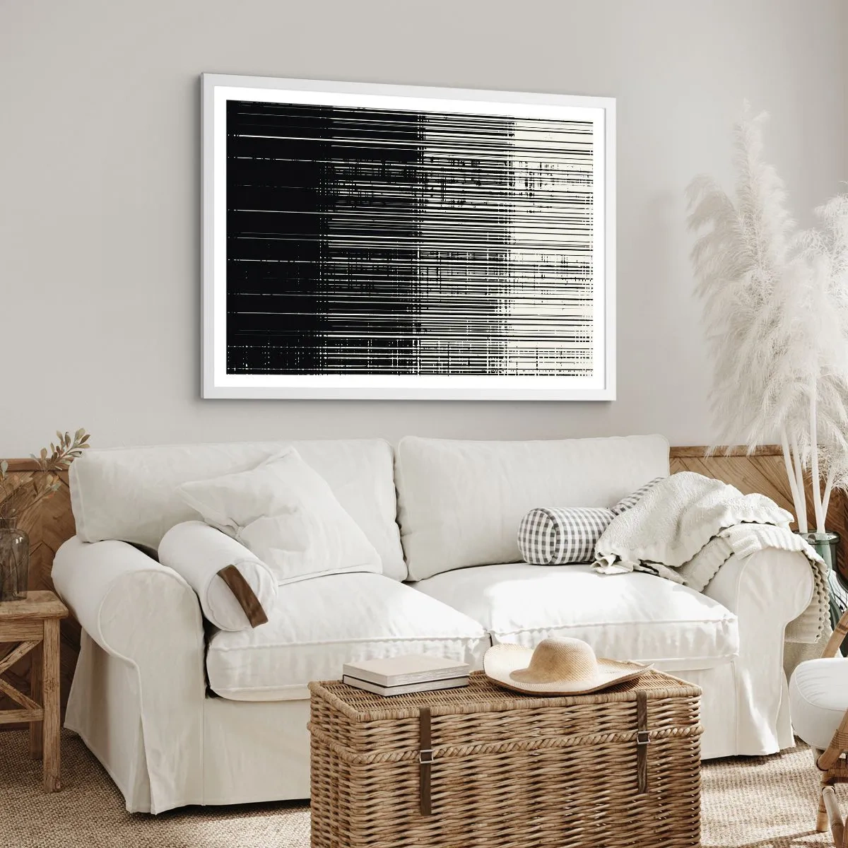 Poster in white frmae - Waves and Vibrations - 40x30 cm