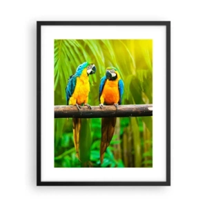 Poster in black frame - Did You Hear that She…? - 40x50 cm