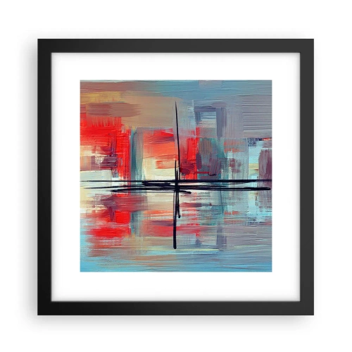 Poster in black frame - Landscape in a foreign Dimension - 30x30 cm
