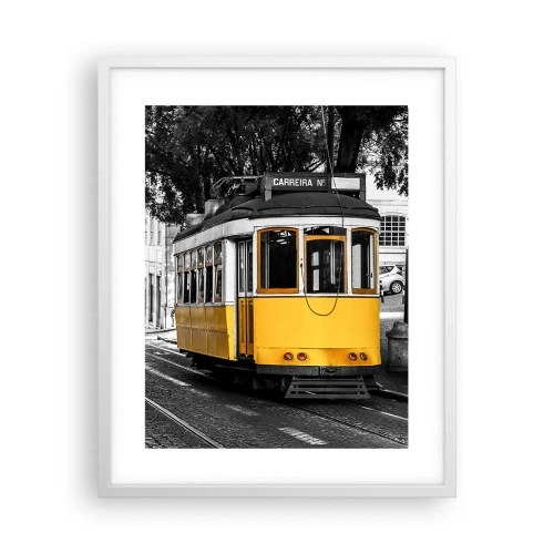 Poster in white frmae - With Fado in the Background - 40x50 cm