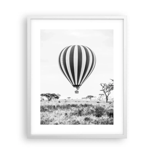 Poster in white frmae - Over the Savannah - 40x50 cm