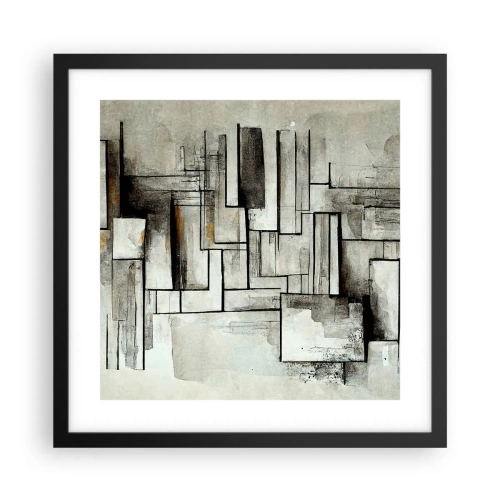 Poster in black frame - Power of Simplicity - 40x40 cm