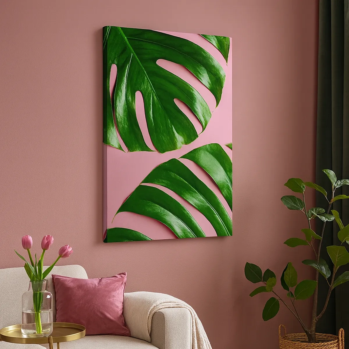Canvas picture - Green Rendezvous - 50x70 cm