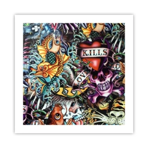 Poster - Dream of a Tattoo Artist - 50x50 cm