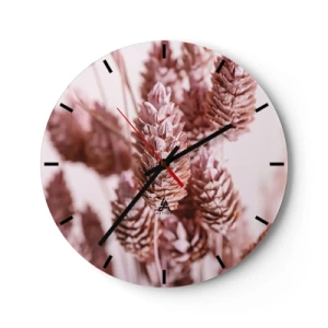Wall clock - Clock on glass - Seemingly Inconspicuos - 40x40 cm