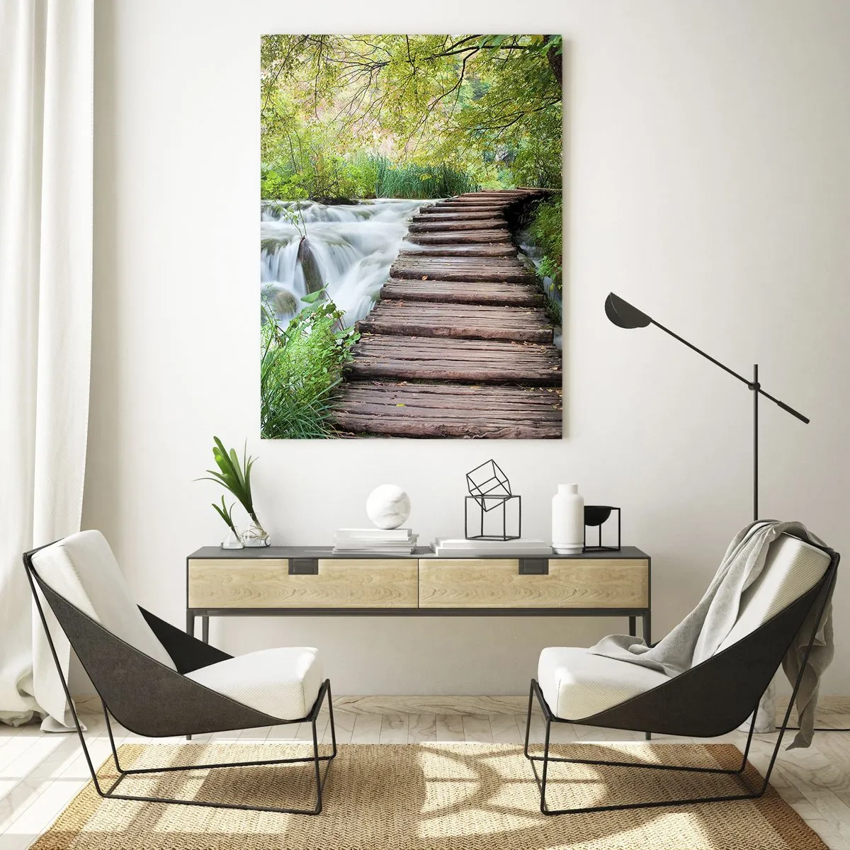 Glass picture - Not Such Quiet Water - 70x100 cm