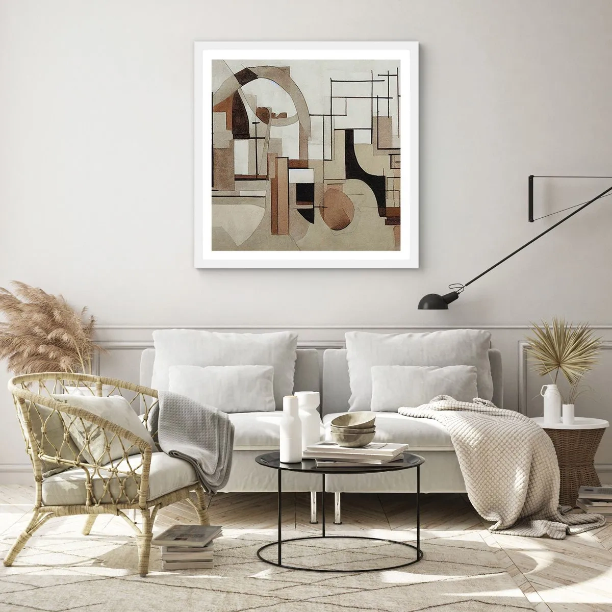 Poster in white frmae - City Landscape 2.0 - 40x40 cm