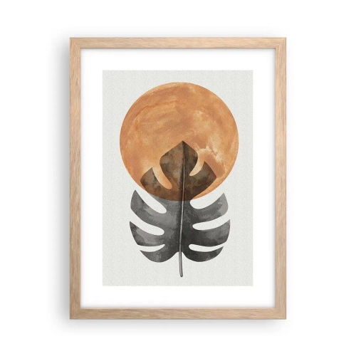 Poster in light oak frame - Always the Sun - 30x40 cm