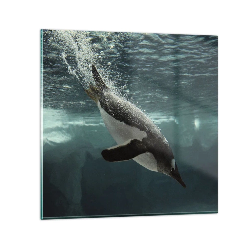 Glass picture - Welcome to My World - 40x40 cm