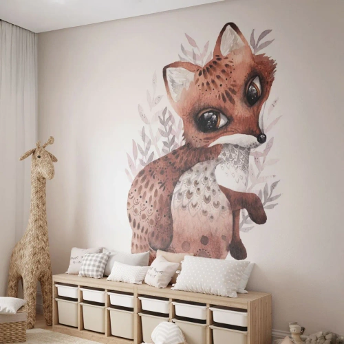 Photo Wallpaper Premium Sand - Sweet and Lovely - For children, Fox, Fairy tale - 350x256 cm