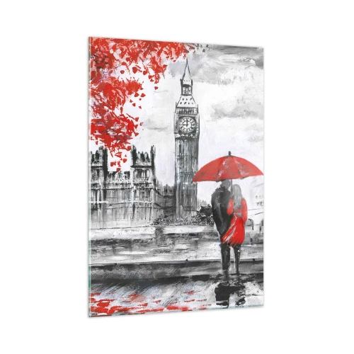 Glass picture - In Love with London - 50x70 cm