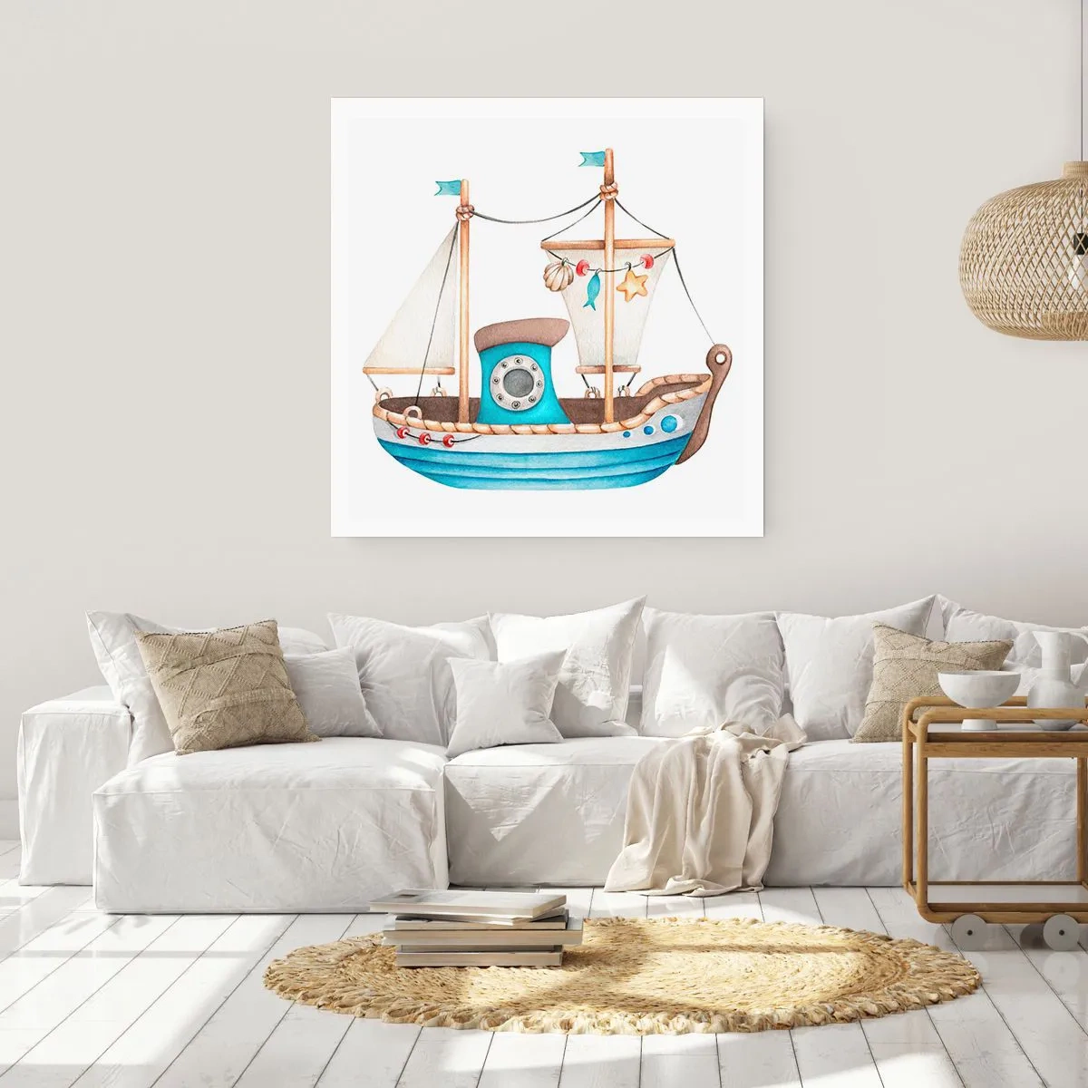 Poster - Ahoy, Adventure! - 30x30 cm