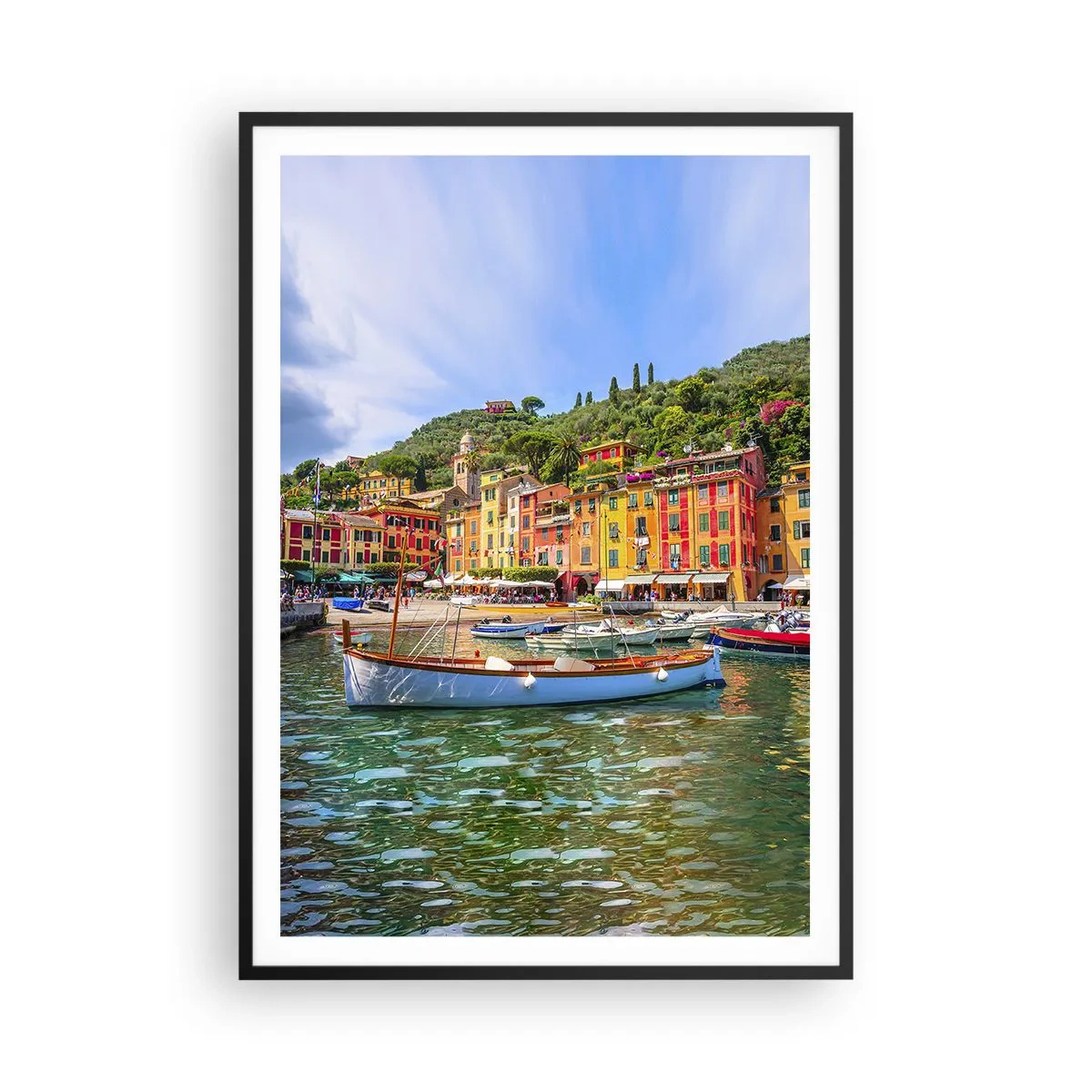 Poster in black frame - Italian Morning - 70x100 cm